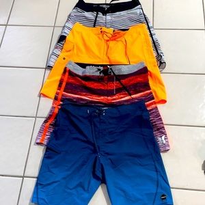 Board shorts. 4 pair bundle size 34.